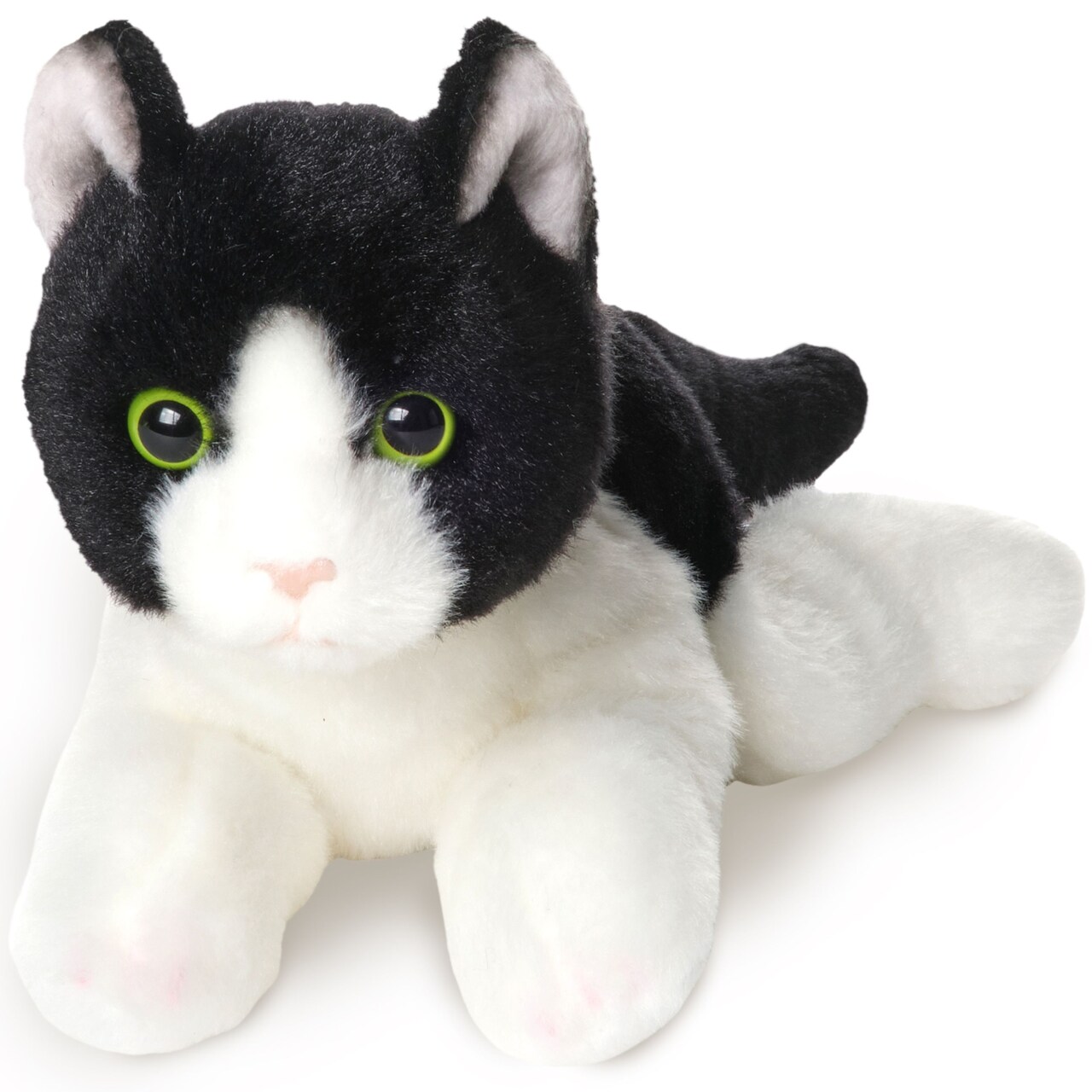 Bearington Lil’ Domino Tuxedo Cat Plush - 8" Realistic Black and White Stuffed Animal with Soft Fur and Lifelike Details - Adorable Kitty Stuffy Gift for Kids, Toddlers, and Kitten Lovers